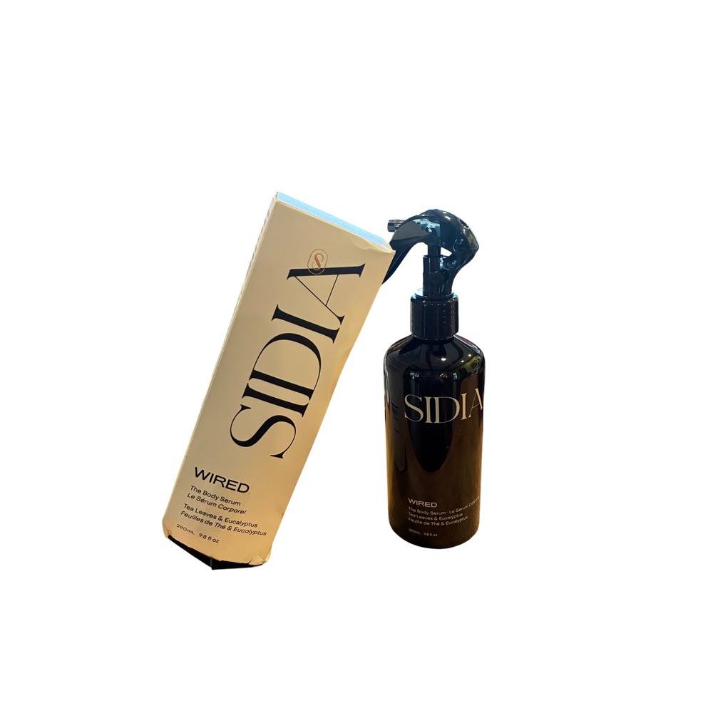 Sidia Wired The Body Serum Tea Leaves Eucalyptus 9.8oz NIB Imperfect Box